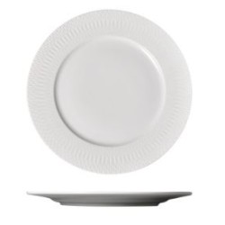 Πιάτο φαγητού πορσελάνης με σκάλισμα 22εκ. Elegance Prestige