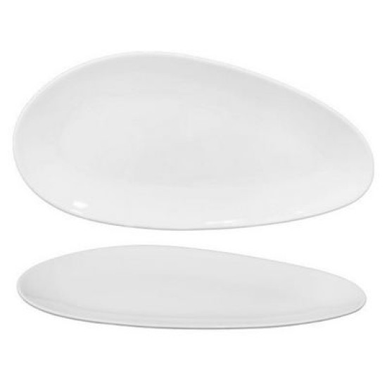 Πιατέλα πορσελάνης ασύμμετρη 26x12,5εκ. Silice Omega