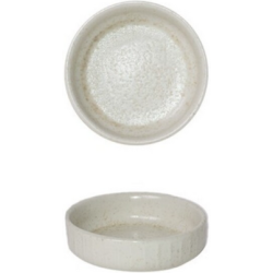 Μπωλ κεραμικό κρεμ με ανάγλυφο 9x2,7εκ.