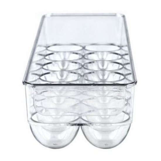 Θήκη ψυγείου πλαστική 17 θέσεων για αυγά 37x11x7,5εκ.