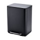 Πεντάλ μπάνιου μεταλλικό μαύρο soft close 24,1x21,3x31,6εκ. Cubic