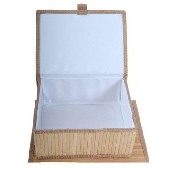 Σετ 3 κουτιά αποθήκευσης μπαμπού φυσικό χρώμα