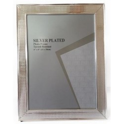 Κορνίζα μεταλλική/επάργυρη με σκάλισμα 15x20εκ. 13617