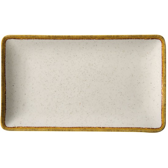 Πιατέλα πορσελάνης κρεμ 27x16εκ. Ivory Πιατέλα πορσελάνης κρεμ 27x16εκ. Ivory